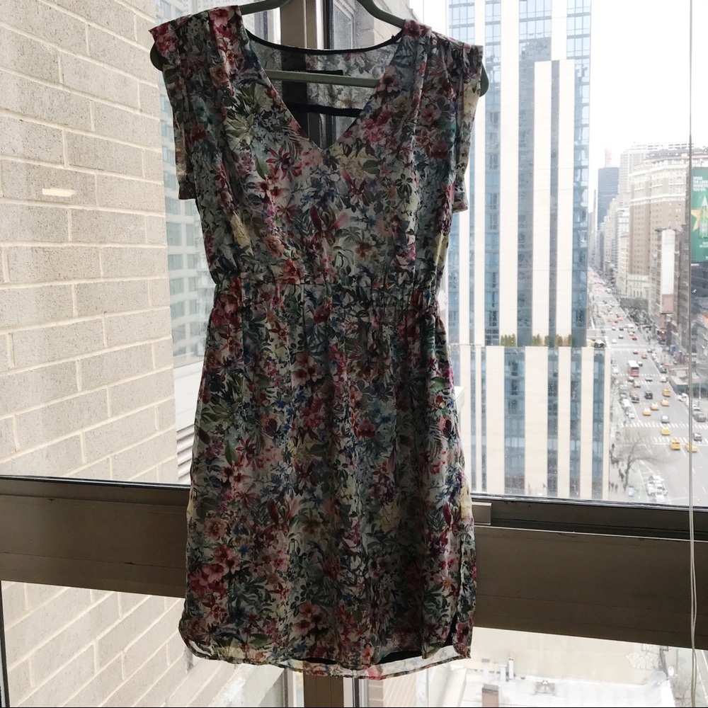 ZARA Basic Floral Dress